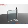 Buy cheap Supermarket Entry Swing Gate Turnstile Dual Mechanical Metal Round Pillar Single Pole from wholesalers