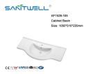 Self Cleaning Glaze Ceramic Art Basin For Hotel Toilet 750 * 510 * 220mm ISO9001