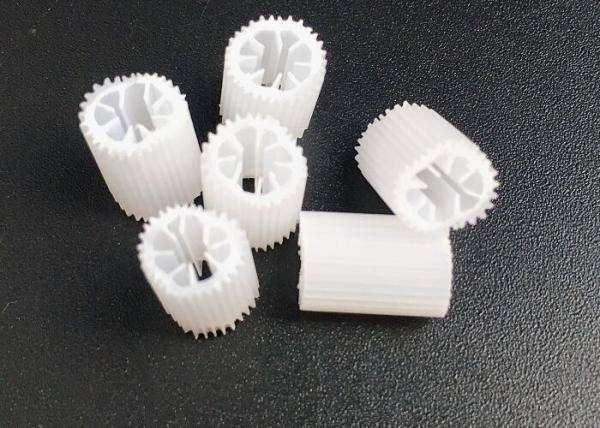 Quality MBBR Bio Media Heavy Size 5*10mm White Virgin HIPS Material Plastic Biocell For treatemt for sale