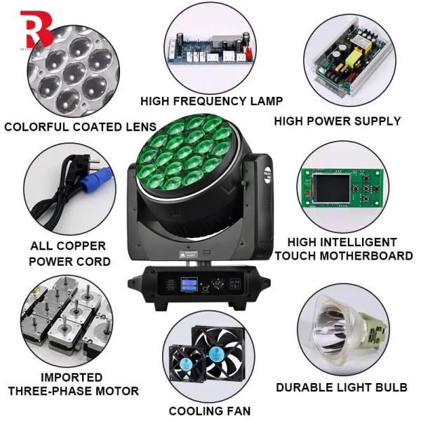 Buy cheap RGBW 4in1 LED Moving Head Stage Light 19*40W Bee'S Eye With LED Ring For Party from wholesalers