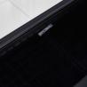 Buy cheap 220Ibs capacity Simple Dining Room Table Black Tempered Glass Dining Table H4.13In from wholesalers