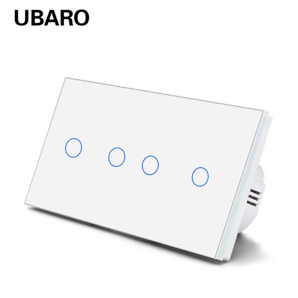 Buy cheap 4 Gang Touch Light Switch White Black Grey Gold Smart Wall Switch from wholesalers