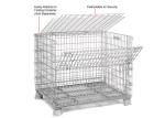 Multi Function Mesh Storage Cage Metal Cage Bins Strong Reinforced Design