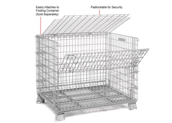 Buy cheap Multi Function Mesh Storage Cage Metal Cage Bins Strong Reinforced Design from wholesalers