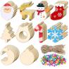 Buy cheap Festive Christmas Wooden hangings Party Christmas decorations Wooden Christmas ornaments from wholesalers