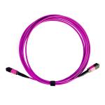 Buy cheap 24 Fiber MPO Patch Cable Multimode High Tensile Strength Violet Cable Color from wholesalers