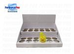 Cardboard Retail Shipper Display 1 Tier With Round Hole Divider
