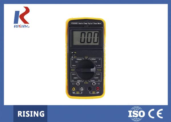 Buy cheap CE Hand Held Voltammeter Double Clamp Digital Phase Meter from wholesalers