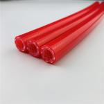 Food Grade Flexible Reinforced Braided Silicone Tubing Red Color