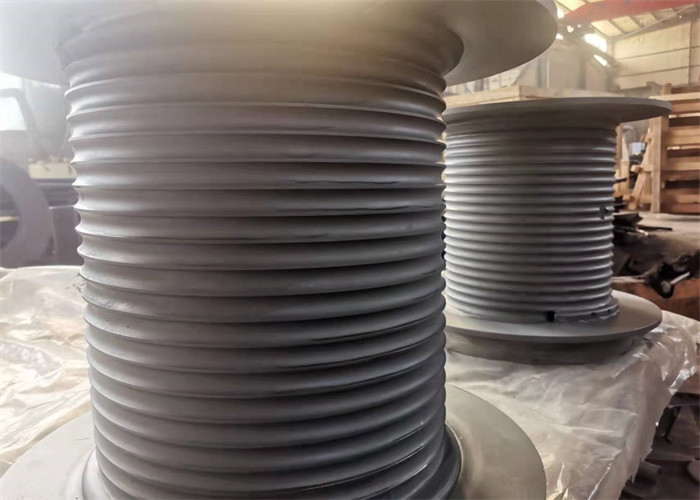 Not Disorderly Rope Grooved Winch Drum Construction Machinery Tower Crane Parts