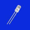 Buy cheap 4mm LED 520nm - 530nm Green Color 2000mcd - 3000mcd Clear Lens Flangeless Concave Shape Diode from wholesalers