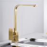 Buy cheap Stainless Steel Kitchen Sink Mixer Faucet Square Handle Modern Kitchen Faucet from wholesalers