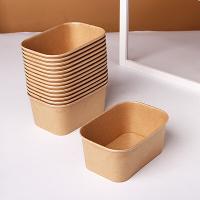 Buy cheap Eco Friendly Food Safe Disposable Rectangle Paper Bowl For Takeaway product