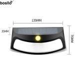 Solar Wall Lamps Monocrystalline Silicon 2V 200MA 0.4W Copper Black IP65