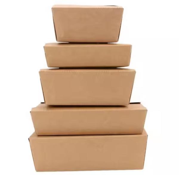 Buy cheap 720ml Food Grade Container For Food Take Away Kraft Paper Box For Picnic Food Packaging from wholesalers