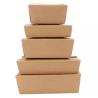 Buy cheap Customized disposable salad paper box packaging for food kraft paper fruit salad box from wholesalers