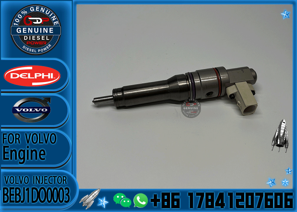 Diesel Fuel Injector common rail parts injector BEBJ1DO0003 1972591 BEBJ1DO1104 1972590 for VOLVO