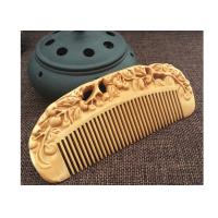 Buy cheap Anti static Creative Wooden Crafted Gifts Double sided Carved wooded Comb product