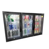 Buy cheap 350L Sliding Beer 3 Door Upright Display Freezer product