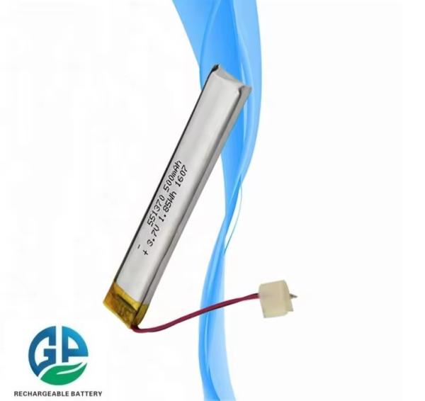 Li Polymer KC Rechargeable Lipo Battery 551370 Lipo Battery 3.7v 500mAh Battery