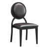Buy cheap Black Round Back Luxury Chair For Dining from wholesalers