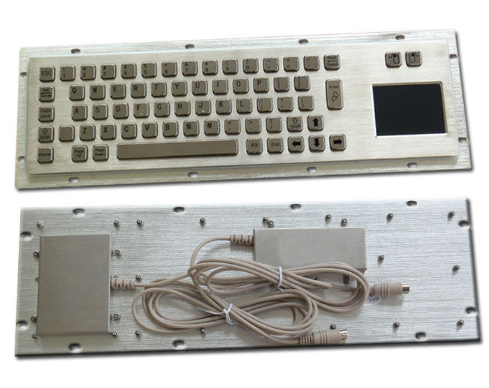 Dustproof Industrial Computer Keyboard Metal With Touchpad And Mouse Keys