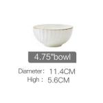 Gold line White Bone china embossed tableware Wedding Ceramic charger plate