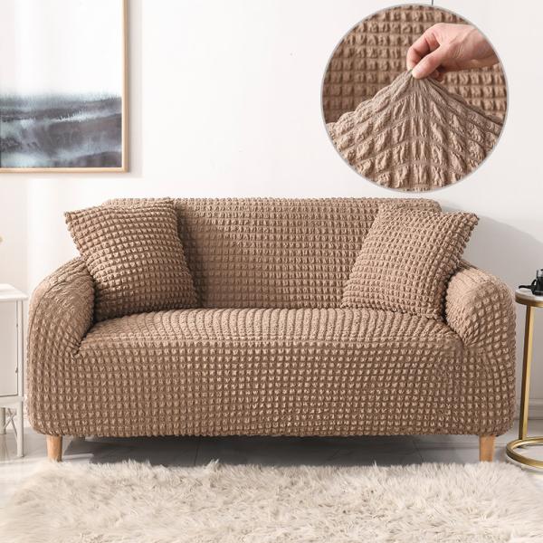 Buy cheap Super Elastic Three-seat Sofa Covers in Light Luxury Style with Seersucker Fabric from wholesalers