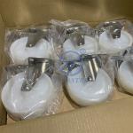 5 Inch SS Casters With Side Lock Solid Nylon Plate Casters Customize