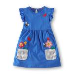 Sleeveless Ruffle Summer Children'S Clothing Cute Print Girl Boutique Dresses