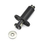 Black Magnetic Door Cabinet Pressure Catch 45.5x28x15.5mm