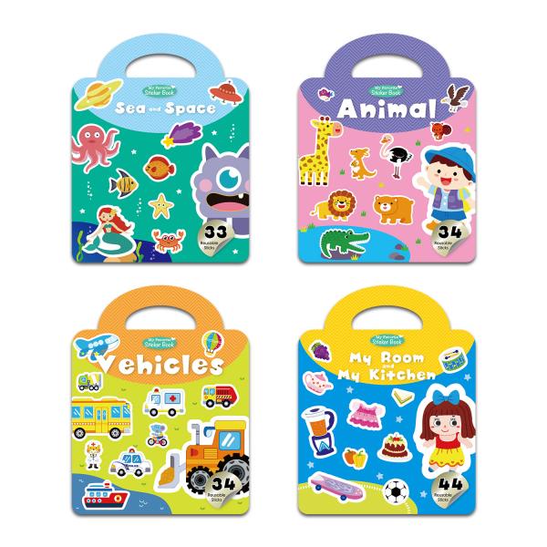 Buy cheap Colorful Children'S Reusable Sticker Book To Enhance Creativity Imagination from wholesalers