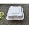 Buy cheap Biodegradable compostable bagasse 8inch compartment lunch paper boxes for fast food for restaurant and party use from wholesalers