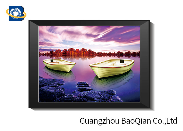 Custom Size 3D Lenticular Pictures With Frame 30 X 40 Cm For Advertisement