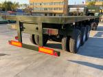 3axles Flatbed Truck Semi Trailer 60 Tons 20/40FT Container Shipping