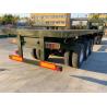 Buy cheap 60 Ton Flatbed Semi Truck Container Trailer 40 FT 20 FT 3 Axles from wholesalers
