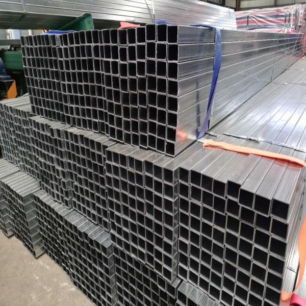 Pre Galvanized Square Steel Tube Light Zinc Coating 40-120g