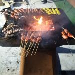 Outdoor Kitchen Grill Garden Corten Steel Barbecue Wood Burning Steel BBQ Grill
