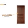 Buy cheap PU Painting 3 Panel 100mm Frame Plain Wooden Door from wholesalers