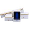 Buy cheap Custom Jewellery Box Packaging Gold Trim Plastic Jewelry Case With LED Lighting from wholesalers