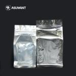 VMPET 250G 500G Flat Bottom Mylar Bag Grain Coffee Front Clear ROHS