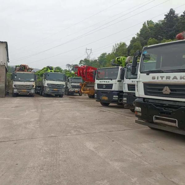 Buy cheap Sany Putzmeister Second Hand Concrete Pump Truck With Isuzu Chassis 42m 37m from wholesalers