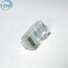Buy cheap CAT5 CAT5e CAT6 CAT6E Utp Cable Rj45 Connector 8Pin Transparent Head from wholesalers