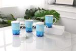 Lightweight 250ml Hand Painted Drinking Fine Porcelain Coffee Mugs