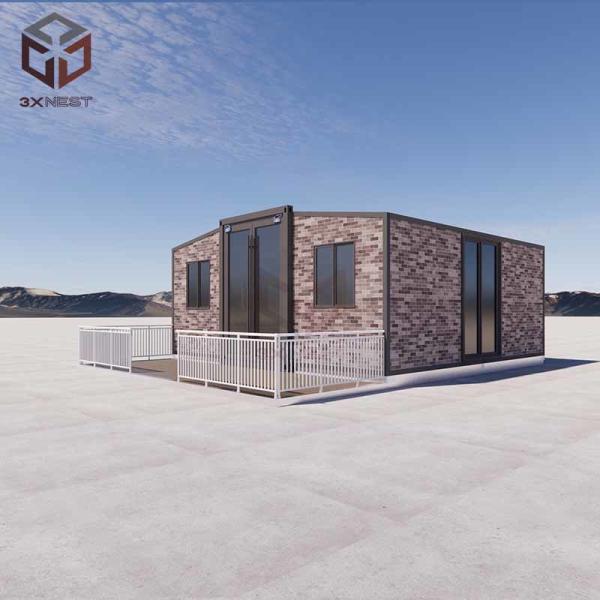 Buy cheap Earthquake Grade 8 Double Wing Steel Structure Container Prefab House from wholesalers