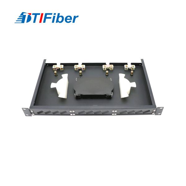Buy cheap 1U 19 Inch Fiber Optic Patch Panel 24 Port Fixed Type from wholesalers