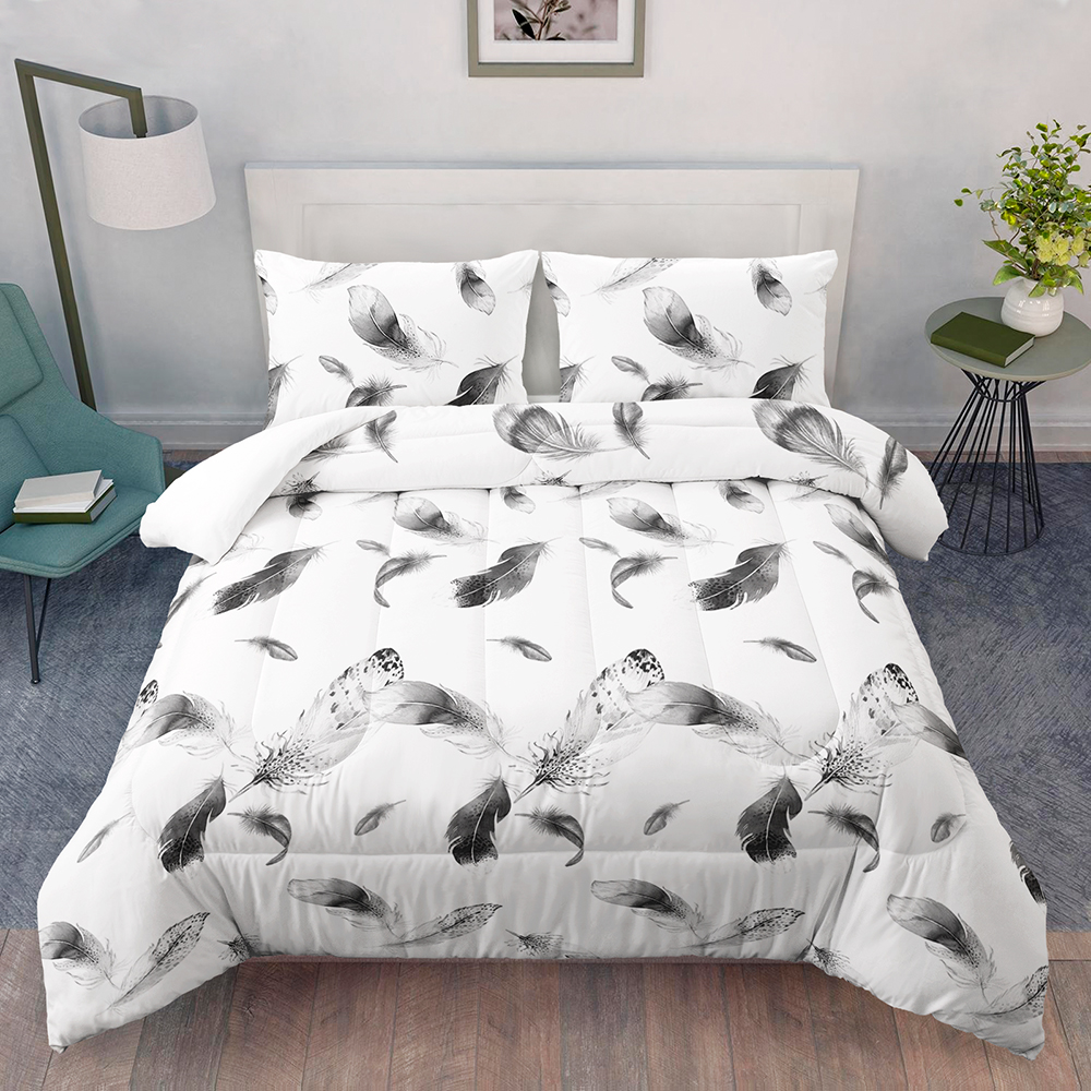 Add a Touch of Sophistication to Your Bed with Geometric Pattern Flannel Bedding Set