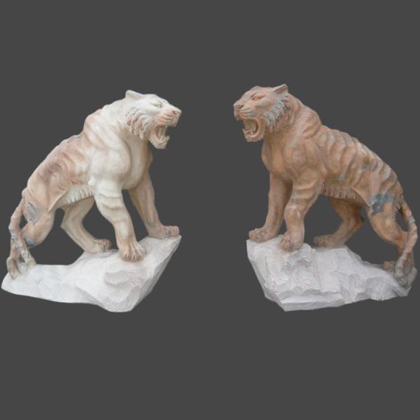 Buy cheap Outdoor stone carving garden marble tiger sculpture, china stone sculpture supplier from wholesalers