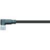 Buy cheap IP67 M8 Connector Harness With Open Ended Wires Female Bend Shield 4P Anti-Slag 3m from wholesalers