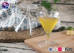 Rectangle 138Ml PS Elegant Plastic Champagne Flutes Environmental Friendly